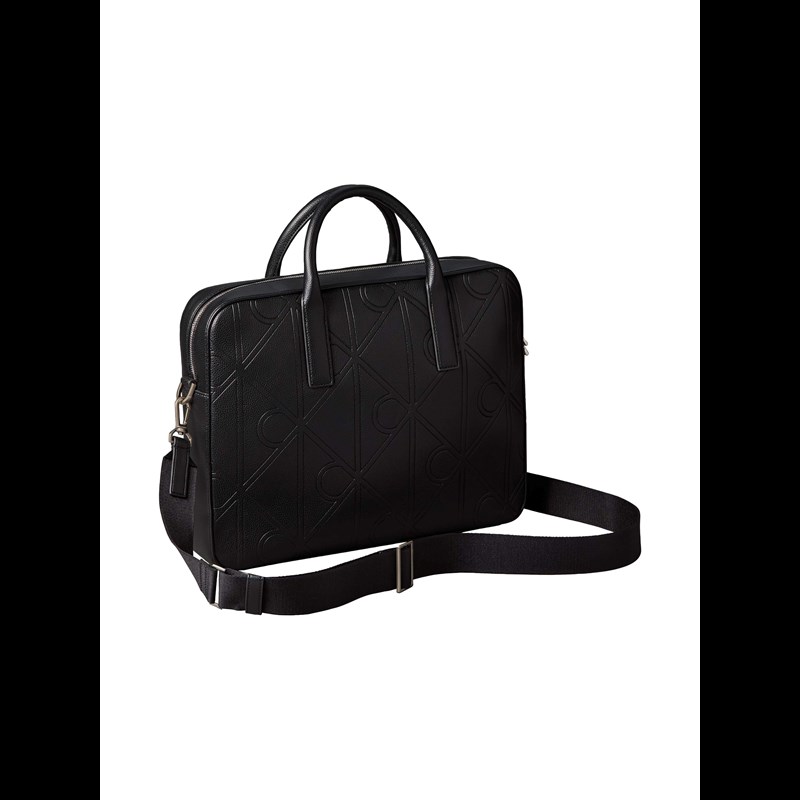 Calvin Klein Computertaske L Embossed Emble Sort 2