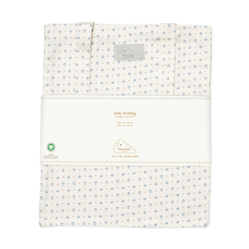 Cam Cam Copenhagen Babysängkläder Caprice Beige/blå 70x100 cm 4