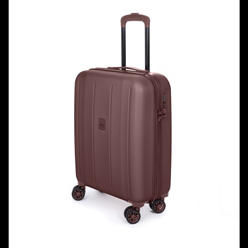 Aries Travel Resväska Palermo Brun/röd 55 Cm 2