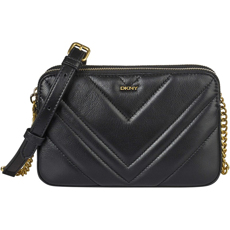 DKNY Crossbody Vivian Zip Sort/Guld 1
