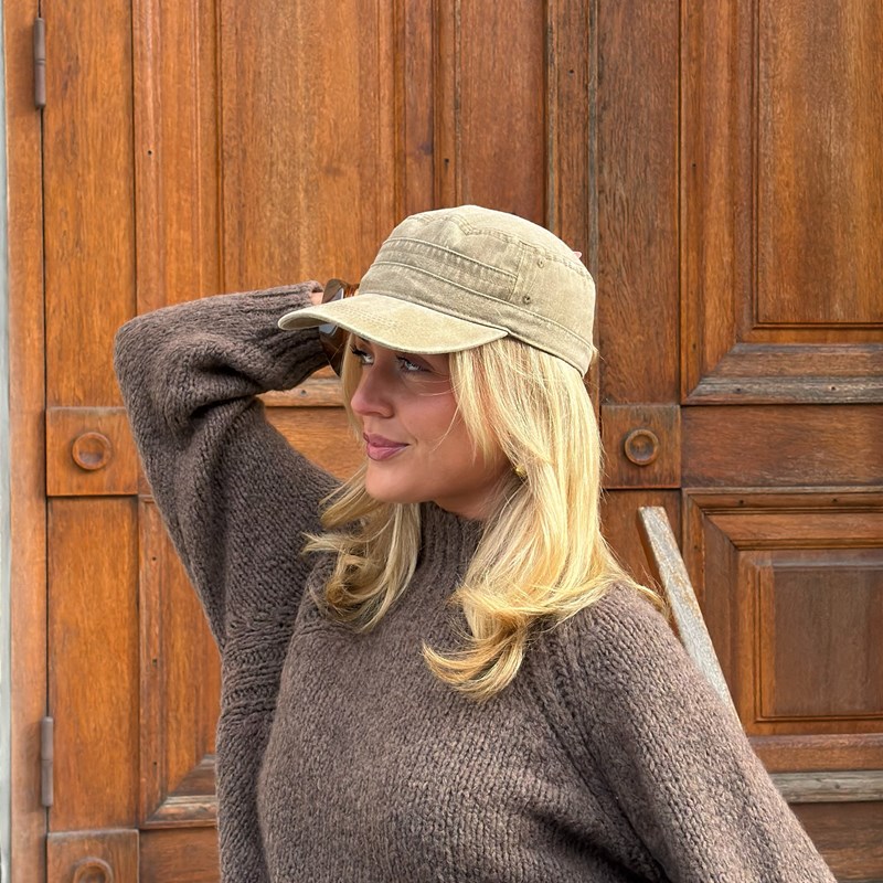 PITAYA Keps Elsa Washed Cap Khaki