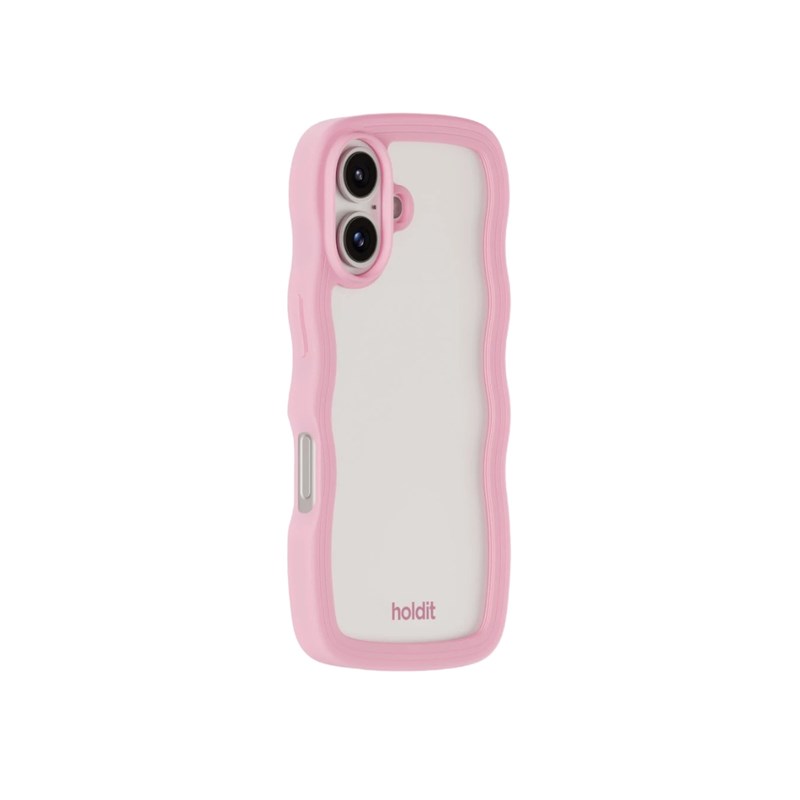 Holdit Mobilcover Wavy Pink Iphone 16 3