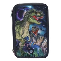 Dino-World Pennfodral 3-lags Galaxy Mörkblå 1