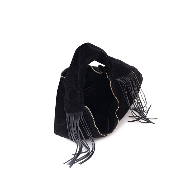 Núnoo Skuldertaske Gabi Suede  Sort 3