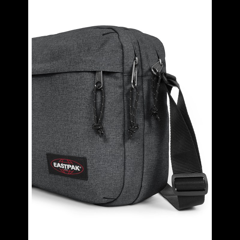 Eastpak Skuldertaske Crosser Black denim 16" 4