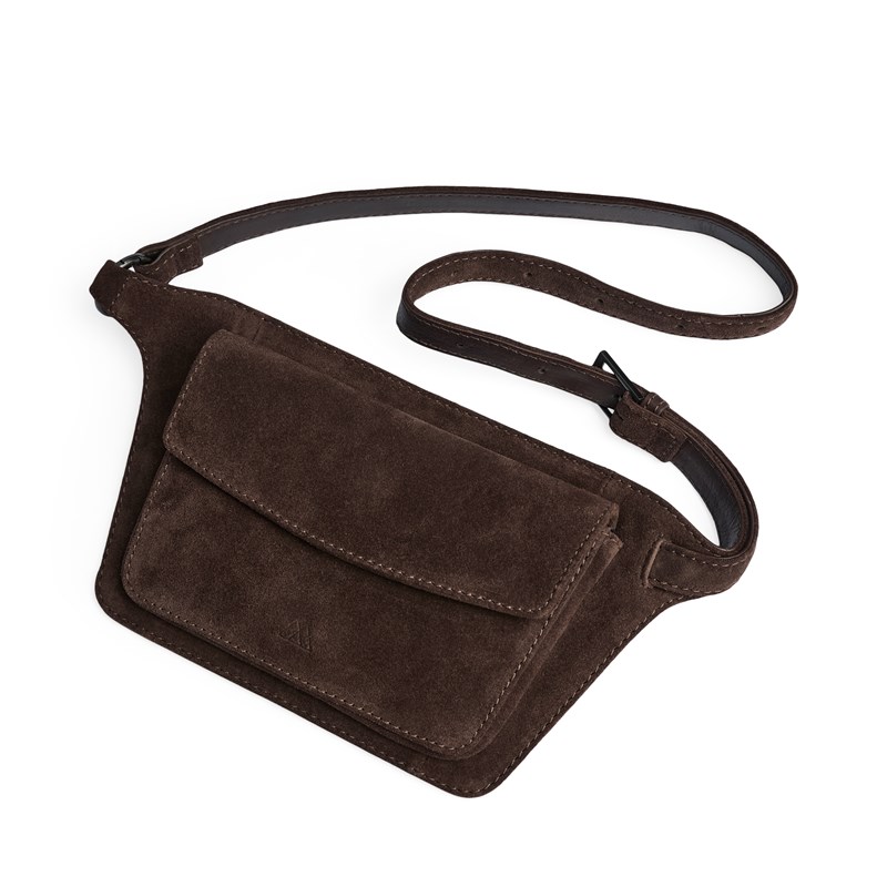 MARKBERG Bæltetaske ZayaMBG Suede M. Brun 1