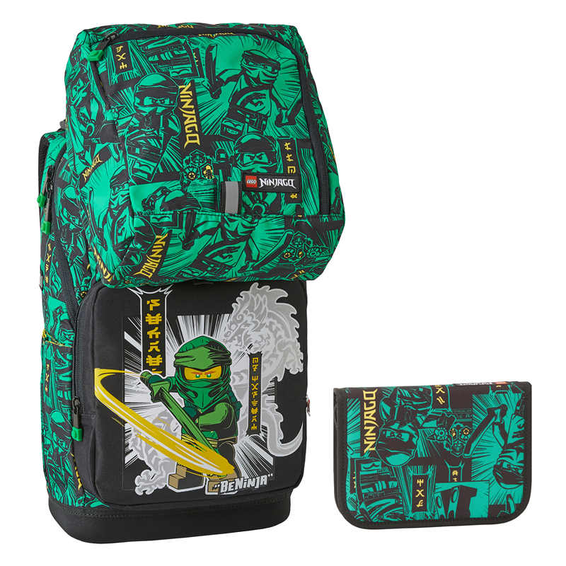 LEGO Bags Skolväskeset Optimo S Ninjago Grön/Svart 1