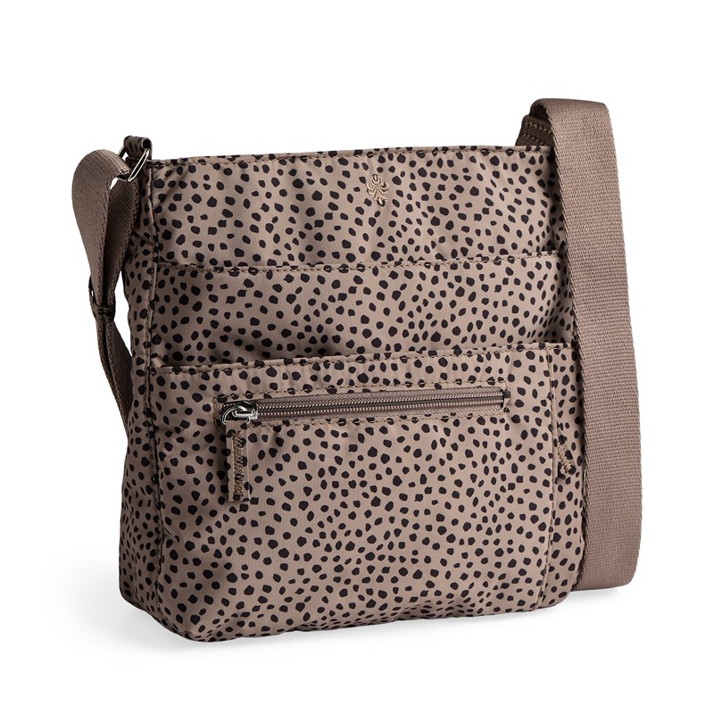Aura Crossbody Bari Recycled Taupe/Svart 1