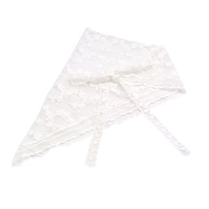 Conmé Blondetørklæde Hvid