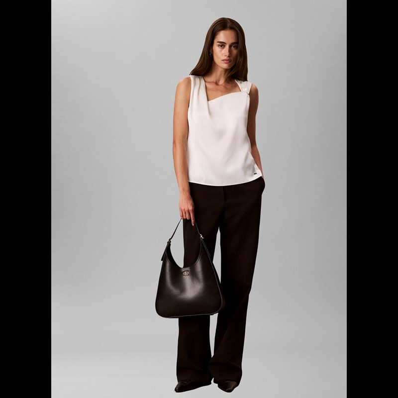 Calvin Klein Axelväska Emblem Debossed M Brun 2