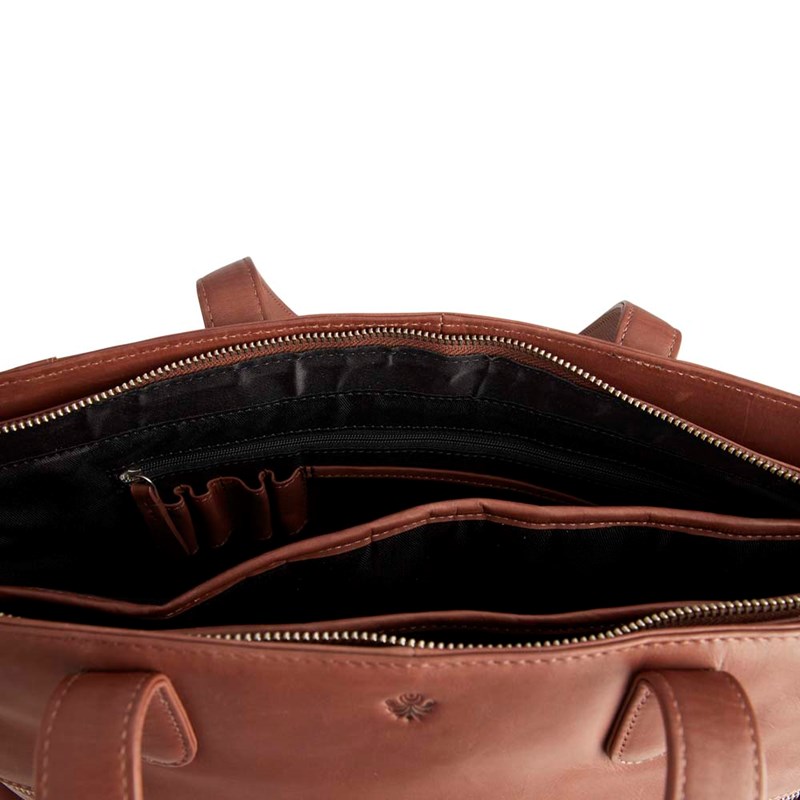 Aura Computertaske Paris  Cognac/brun 15" 7