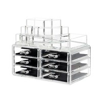 UNIQ Organizer makeup m/6 lådor Genomskinlig 1