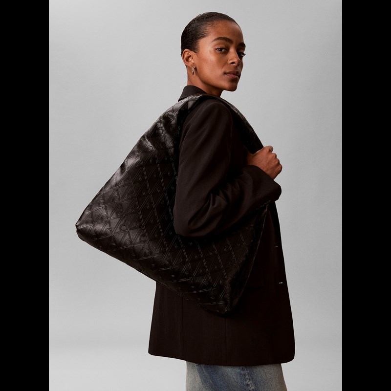 Calvin Klein Håndtaske Puffer Emblem Sort 2