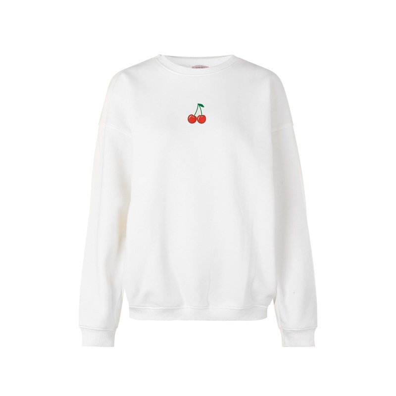 Rosemunde Sweatshirt Cherry Hvid Str L 1