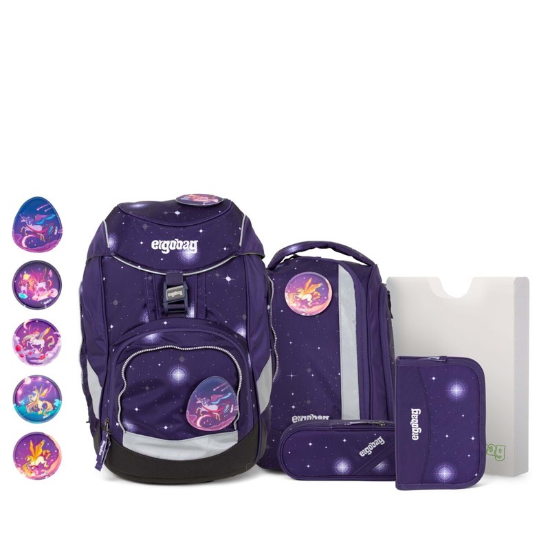 Ergobag Skoletaskesæt Pack Glow M.Lilla 1