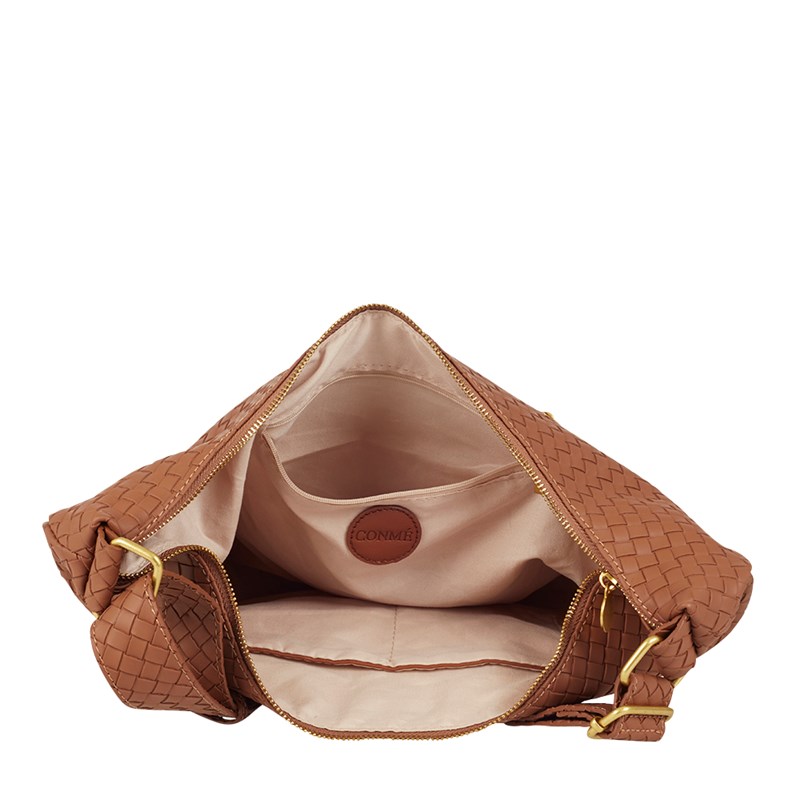 Conmé Skuldertaske Gustava Braid  Cognac 4