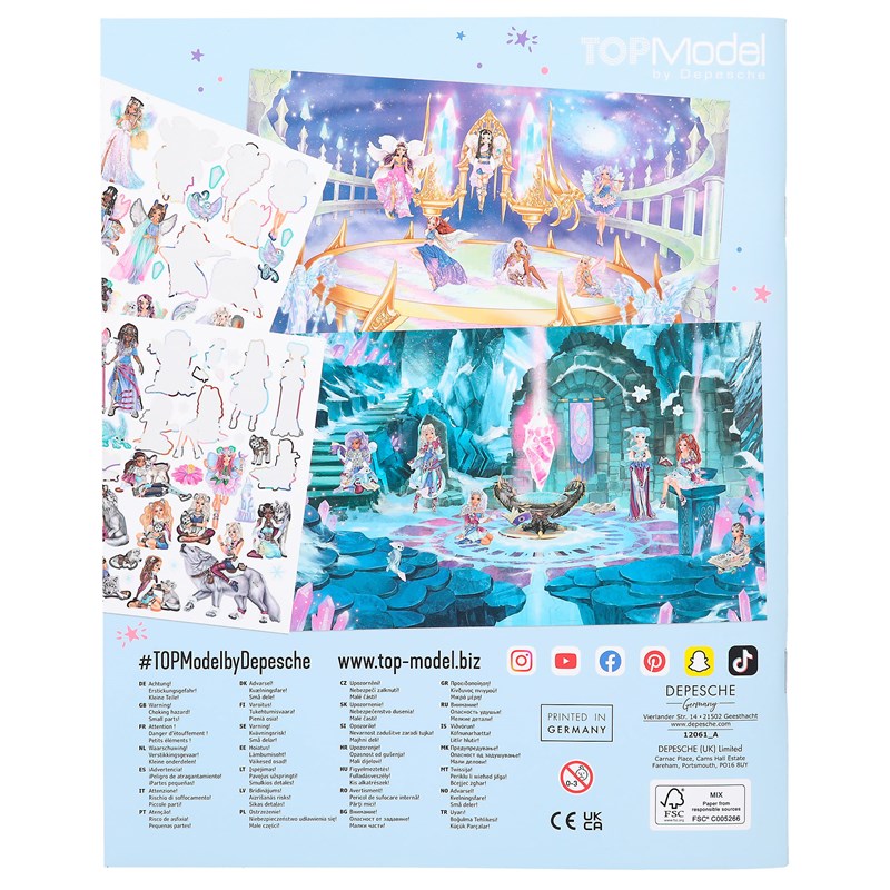 TOPModel Klistermærkebog Iceworld Lyseblå 6