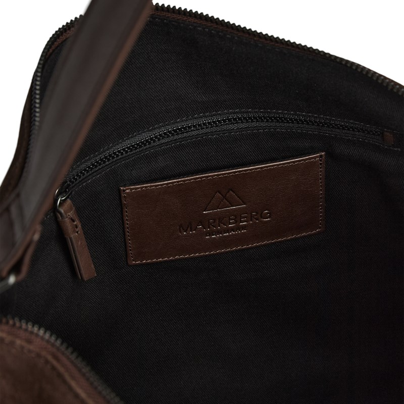 MARKBERG Skuldertaske Claudiambg Suede M. Brun 6