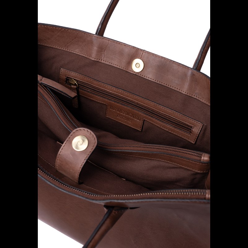 RE:DESIGNED Skuldertaske Ora Big Brun 6