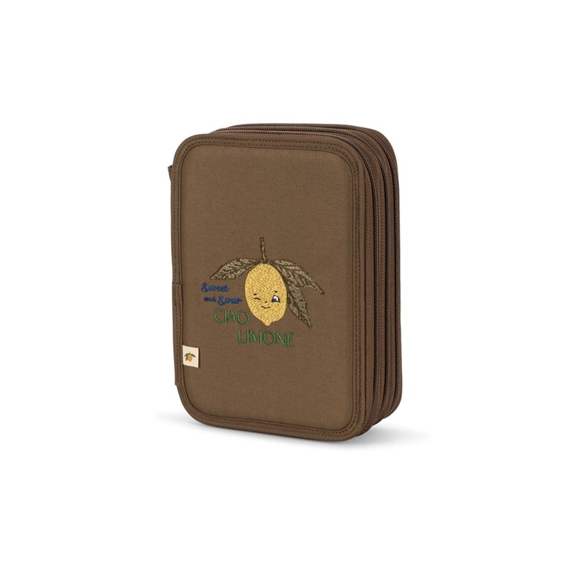 Konges Sløjd Pennfodral Clover Maxi Citron mönster 1