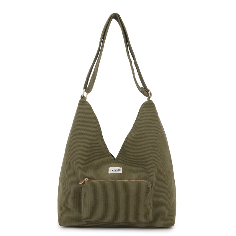Conmé Skuldertaske Nanna pocket M. Grøn 1