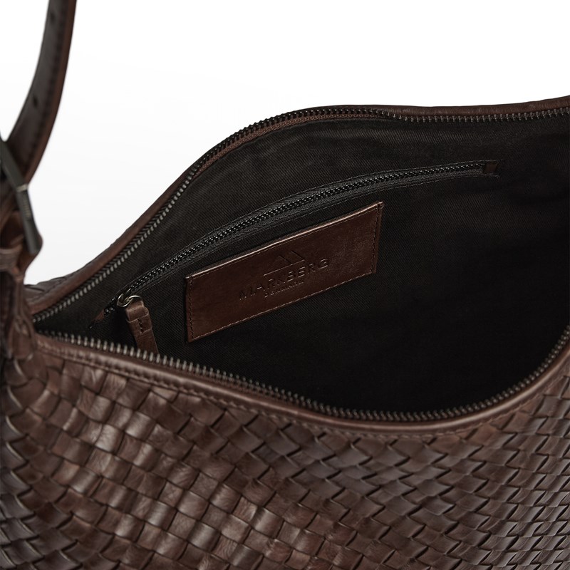 MARKBERG Axelväska TribecaMBG Weave M. Brun 14" 7