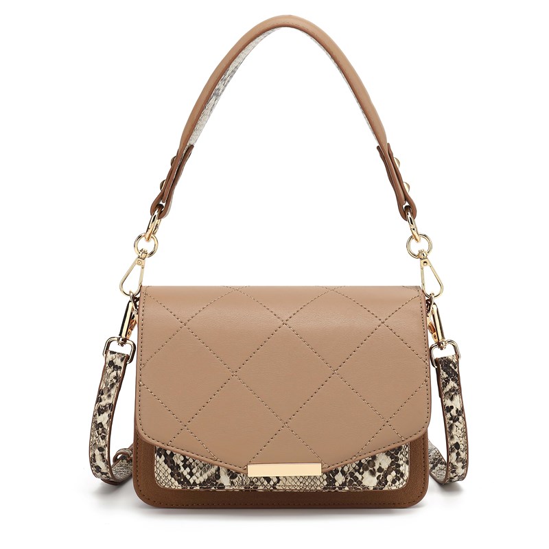 Noella Crossbody Blanca M Snake Camel 1