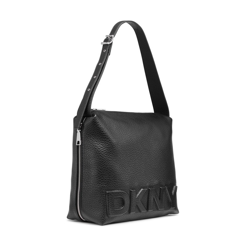 DKNY Håndtaske Zia SM Hobo Sort/sølv 3