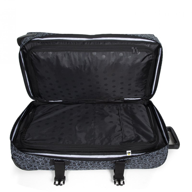 Eastpak Kuffert Tranverz Sort/hvid mønster Str M 2