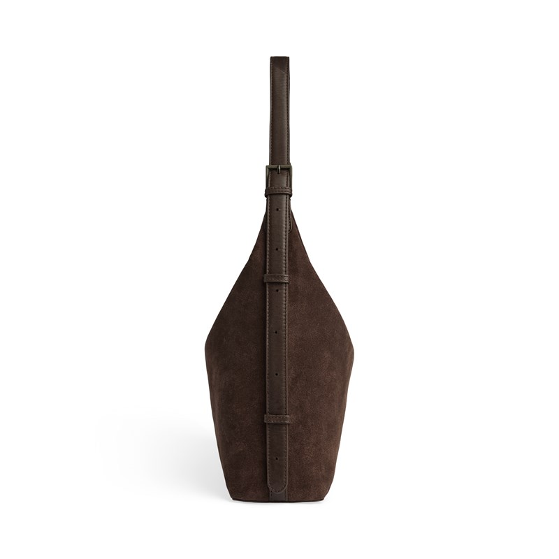 MARKBERG Skuldertaske TribecaMBG Suede M. Brun 14" 4