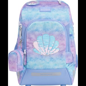 Beckmann Skoletaske Active Air Seashell lyseblå/lilla
