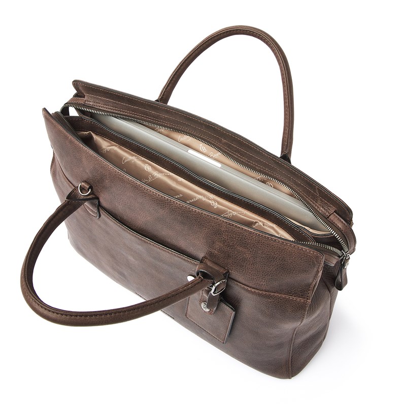 Castelijn & Beerens Handväska RFID Mocca Brun 15" 7