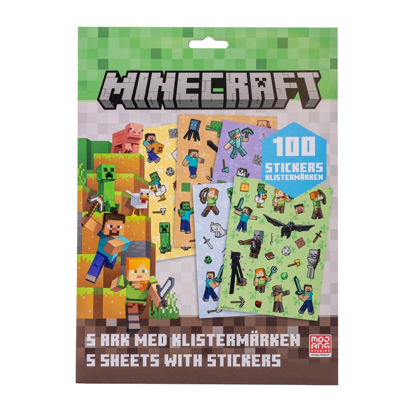 Minecraft Klistermärkesset Minecraft Grön 2