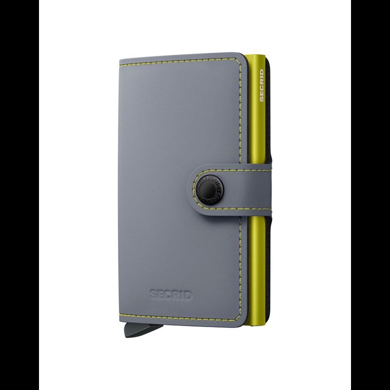 Secrid Miniwallet Matte Grå/gul 1