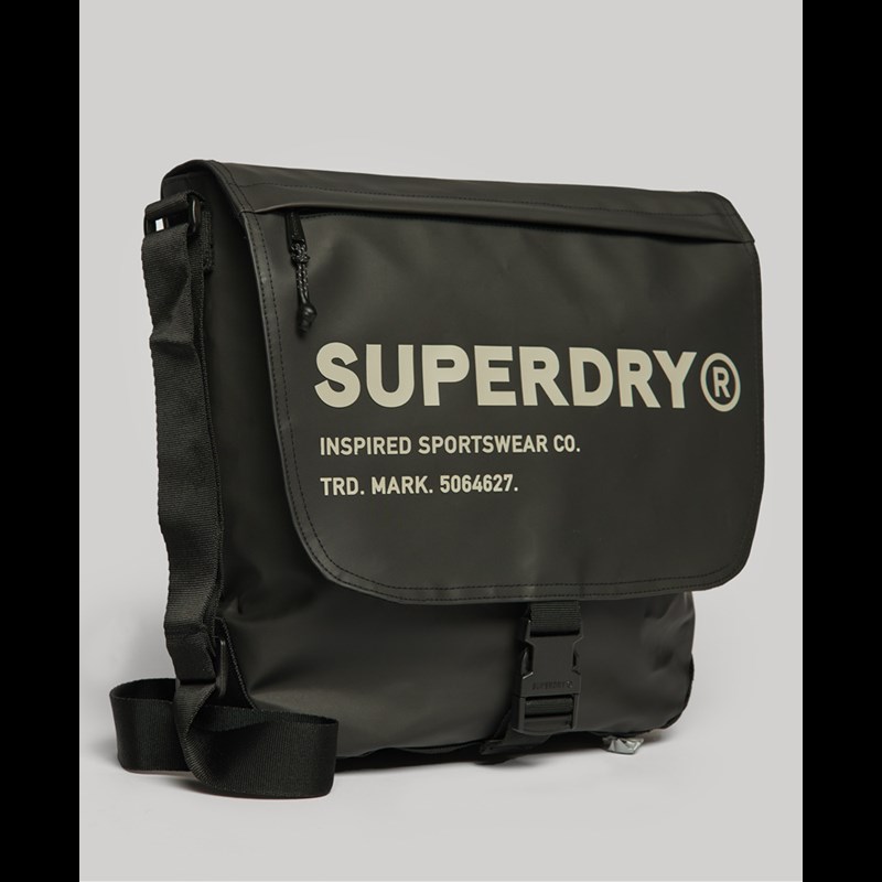 Superdry Skuldertaske Messenger Bag Sort/Beige 3