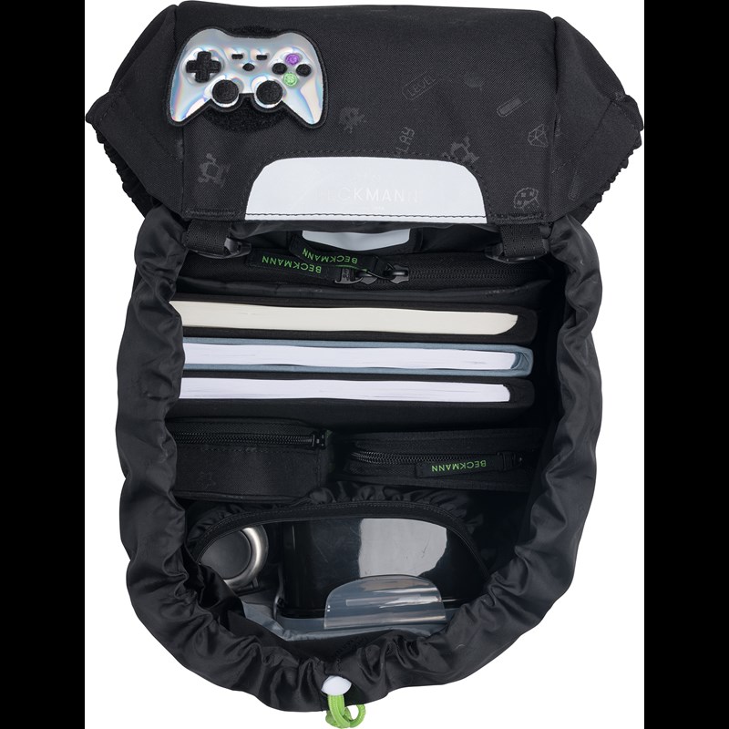 Beckmann Skolväskeset Classic Pixel Svart 6