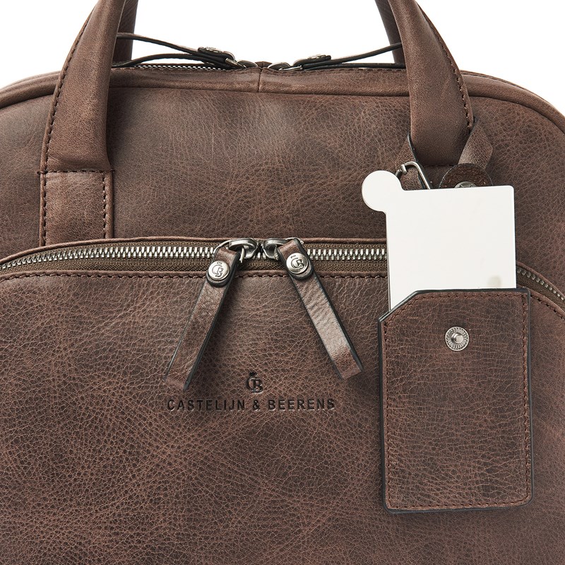 Castelijn & Beerens Ryggsäck RFID Mocca Brun 15" 4