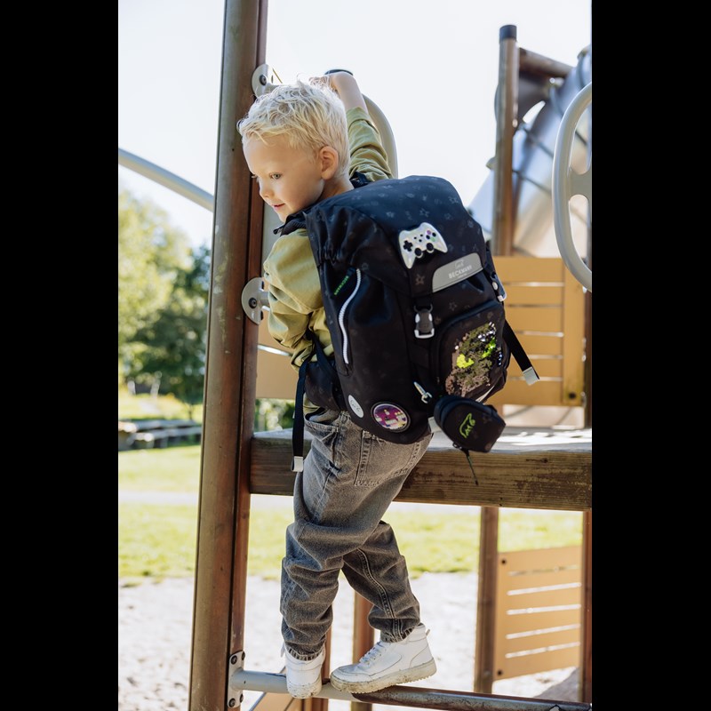 Beckmann Skolväskeset Classic Pixel Svart 2