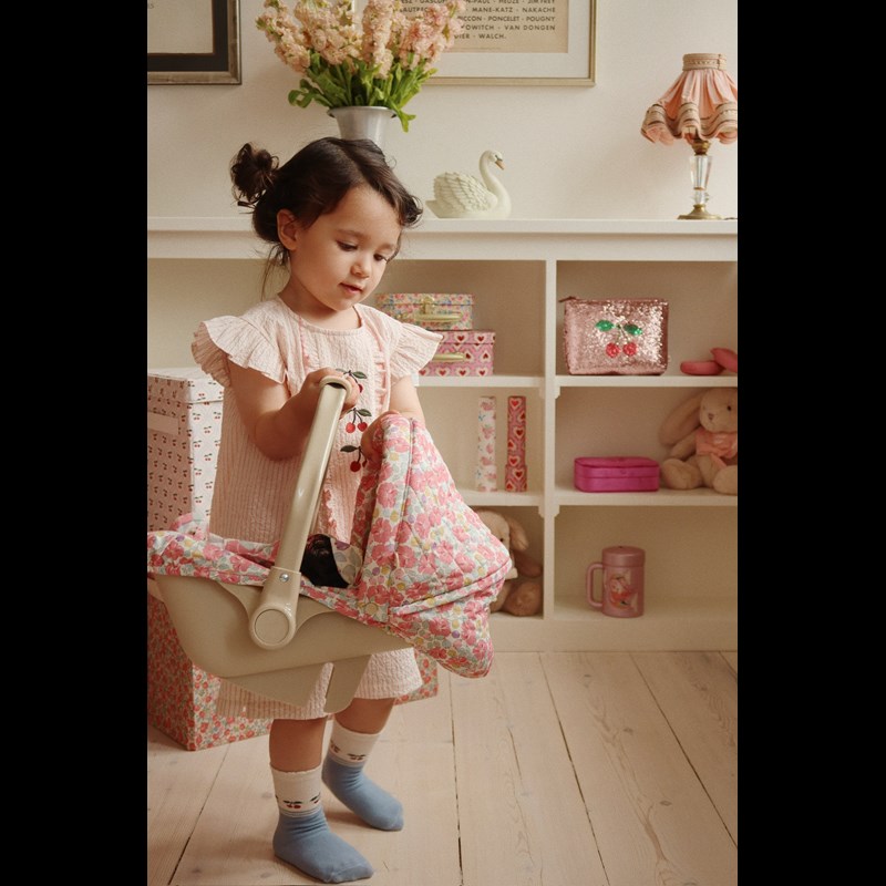 Konges Sløjd Strømper 2-pak Cherry Rød Str. 17-18 2