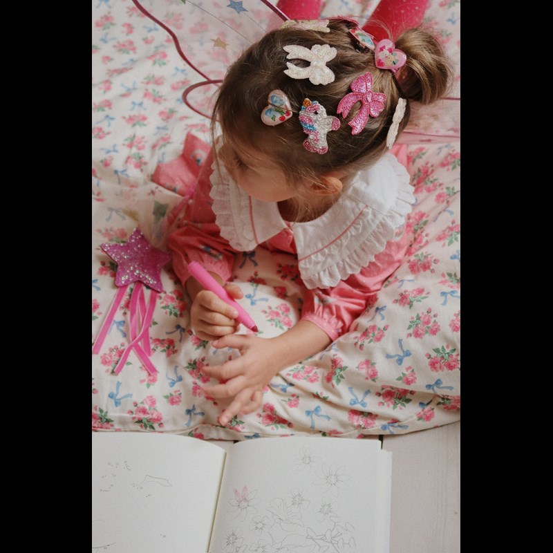 Konges Sløjd Hårspænde Sequin Bow 2-Pak Pink 2