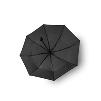 Aries Travel Paraply Regular Sort M. Hvide prikker 1