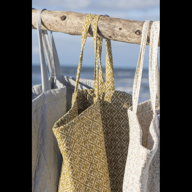 Ib Laursen Shopper Quiltet Blå/hvid 2