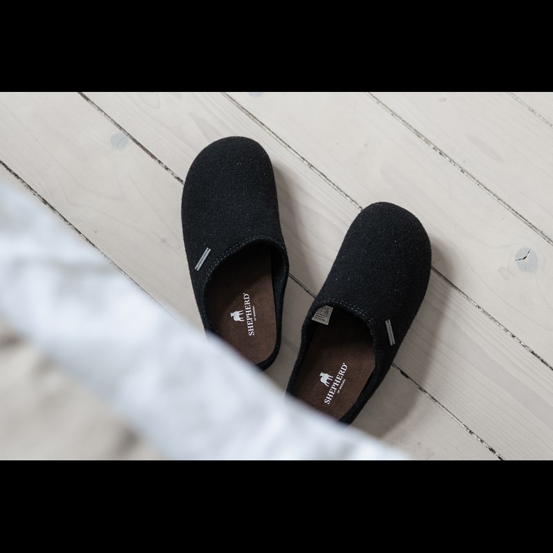 Shepherd Hjemmesko Jon Sort 41 3