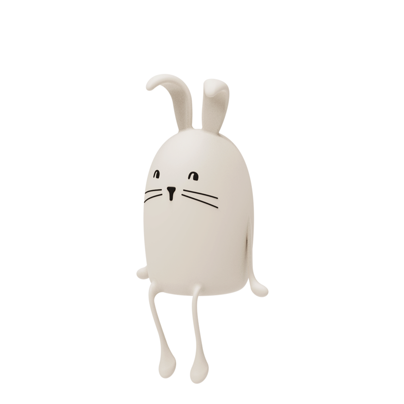 LIEWOOD Natlampe Evex Rabbit Off Hvid 1