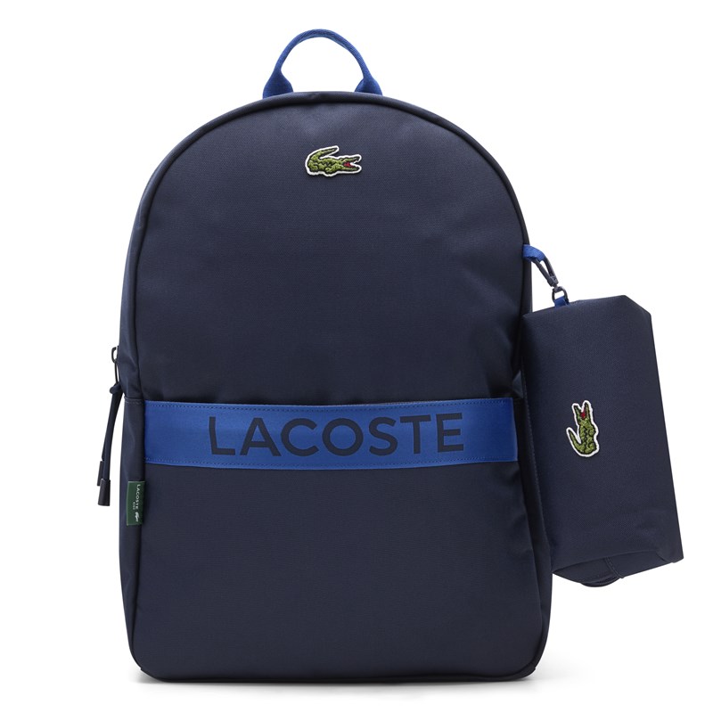 Lacoste Rygsæk med penalhus Mørk blå 1