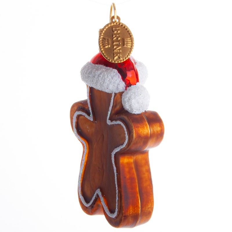 Brink Nordic Julekugle Honningkage Mand Brun/rød 2