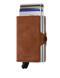 Secrid Korthållare Twin Wallet Cognac/silver 1
