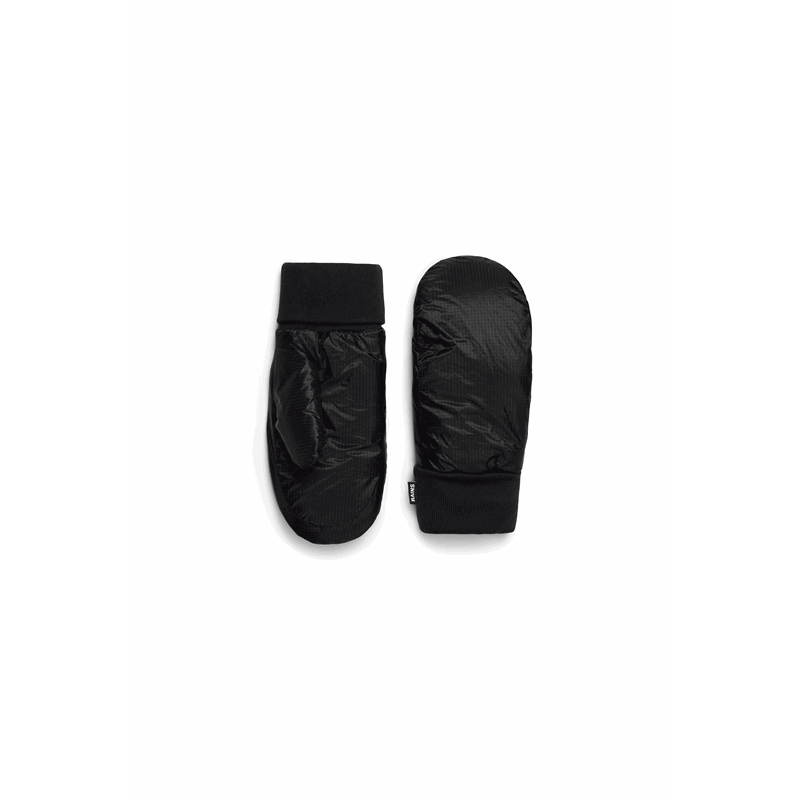 RAINS Handske Puffer Mittens Ripstop Svart Str S/M