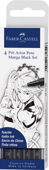 Faber-Castell Tuscher Artist Manga 4 st. Multi 1