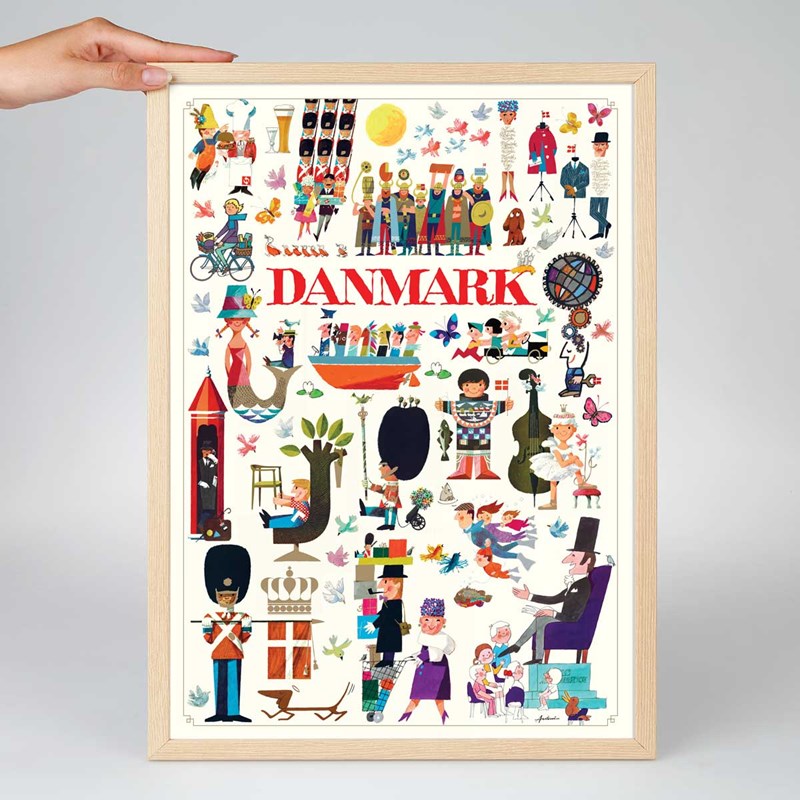 Antoni Legacy Plakat Danmark Rød 70x50 cm